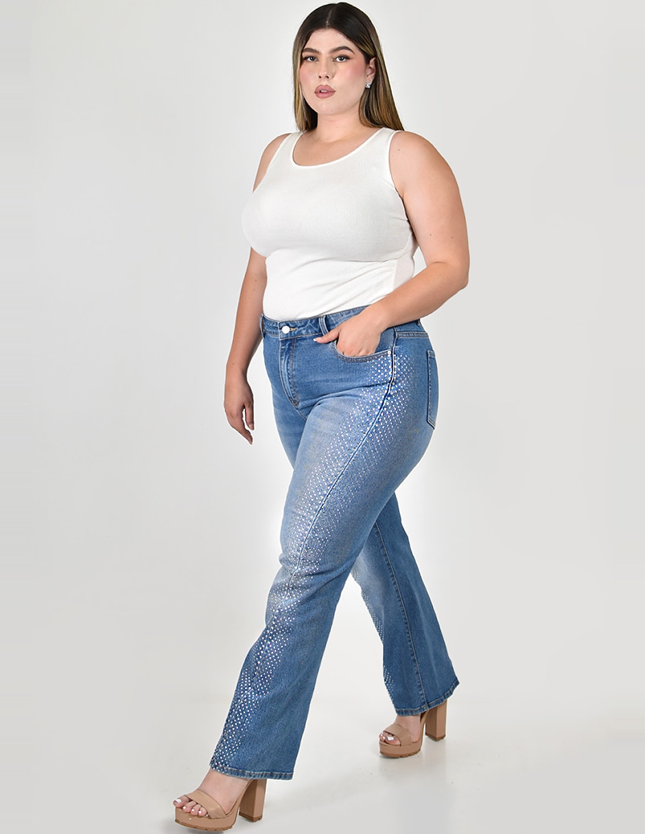 Jeans straight para mujer 2