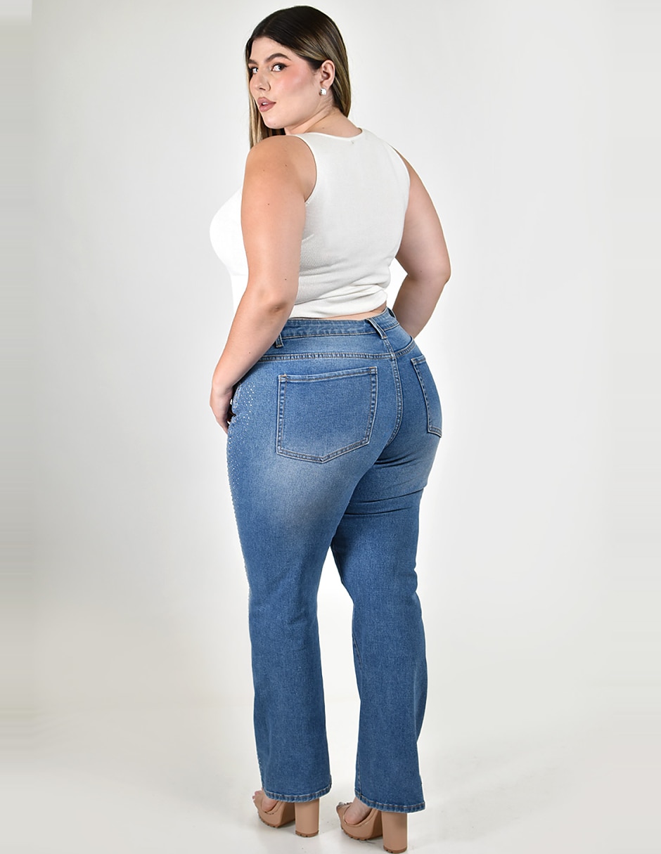 Jeans straight para mujer 3
