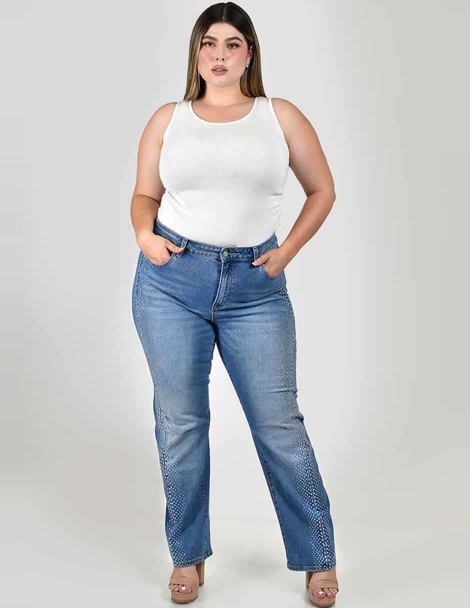 Jeans straight para mujer 5