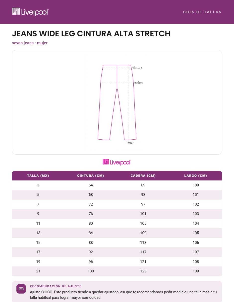Jeans wide leg para mujer 8