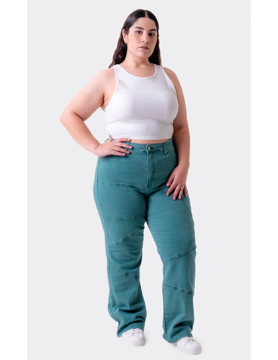 Jeans/Jegging/Jeans jogger Regular Wide leg Cintura alta para mujer Jeans/Jegging/Jeans jogger Regular Wide leg Cintura alta para mujer