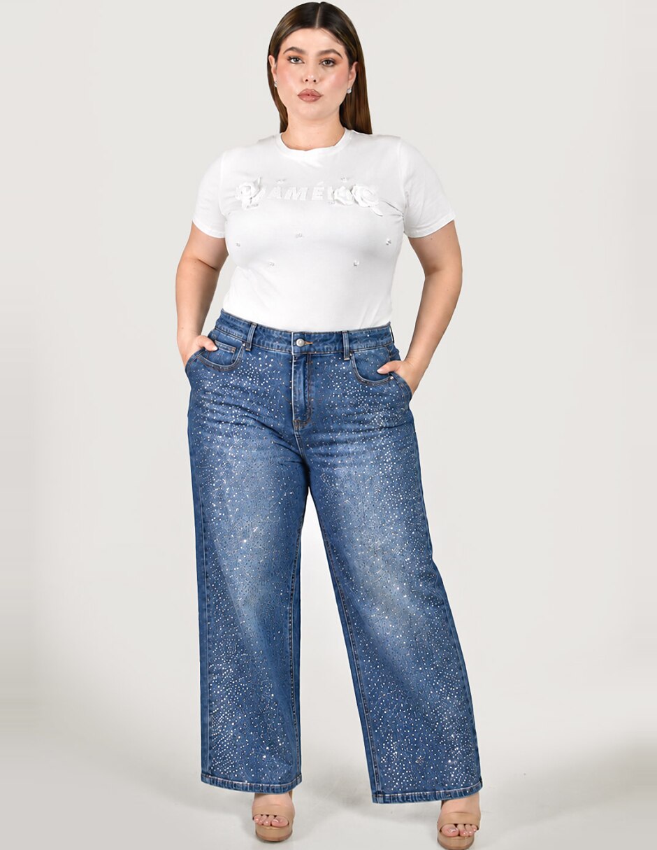 Jeans/Jegging/Jeans jogger Regular Straight Cintura alta J-CH-ZH-0226-DENIM No aplica para mujer 5