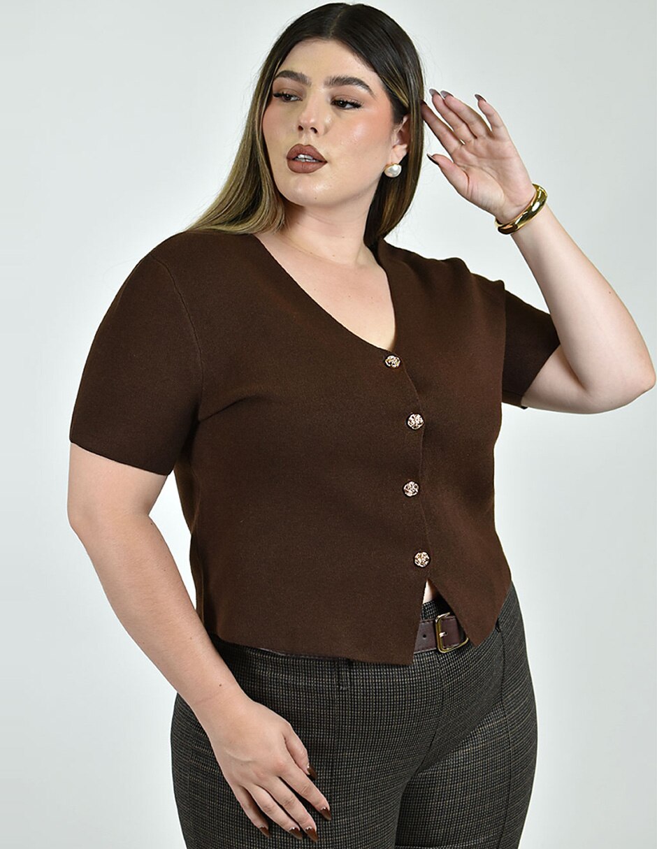 Blusa No aplica manga Corta para mujer 2