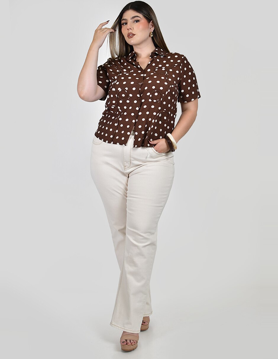 Blusa camisera No aplica manga Corta para mujer 5
