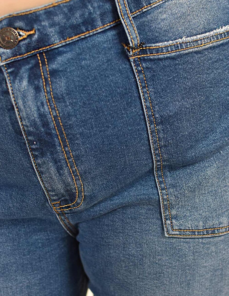 Jeans/Jegging/Jeans jogger Regular Wide leg Cintura alta J-BAL-7671-DARK No aplica para mujer 4