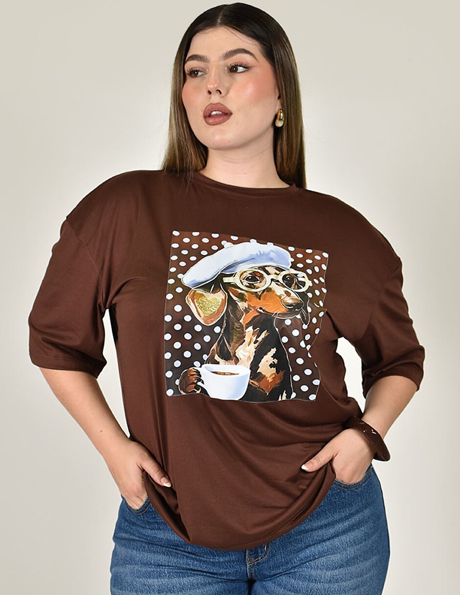 Playera manga No aplica cuello Redondo para mujer Playera manga No aplica cuello Redondo para mujer