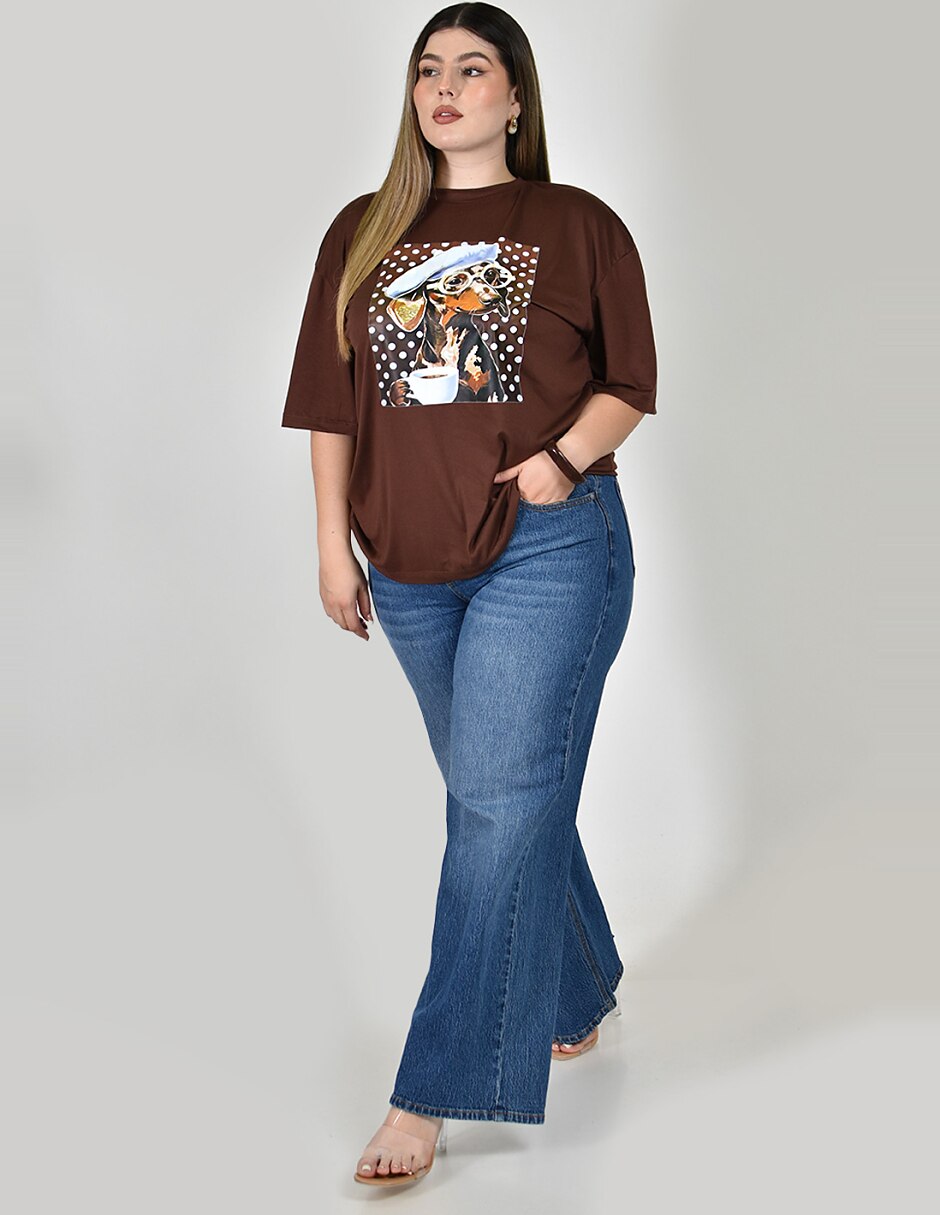 Playera manga No aplica cuello Redondo para mujer 5