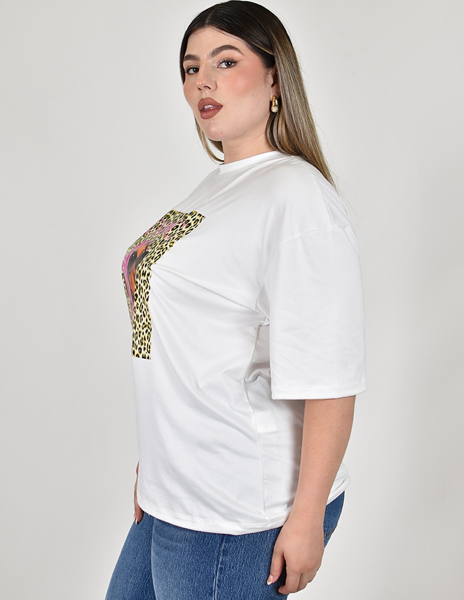 Playera manga No aplica cuello Redondo para mujer 2