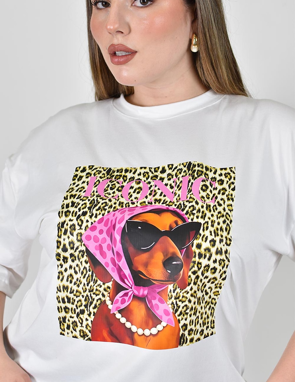 Playera manga No aplica cuello Redondo para mujer 4