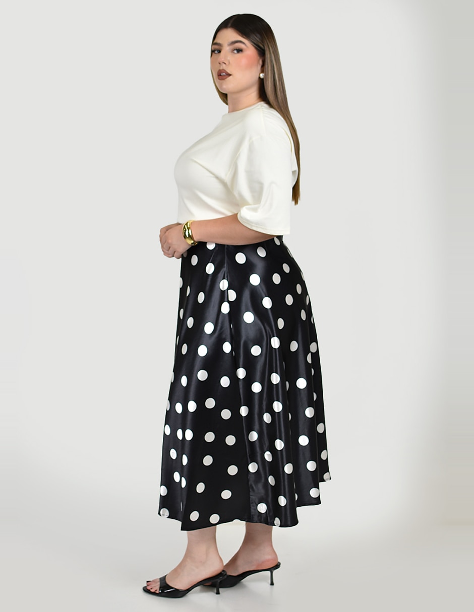 Falda/Falda short/Falda pantalón Midi de Poliéster a la (si aplica) Cintura alta 2