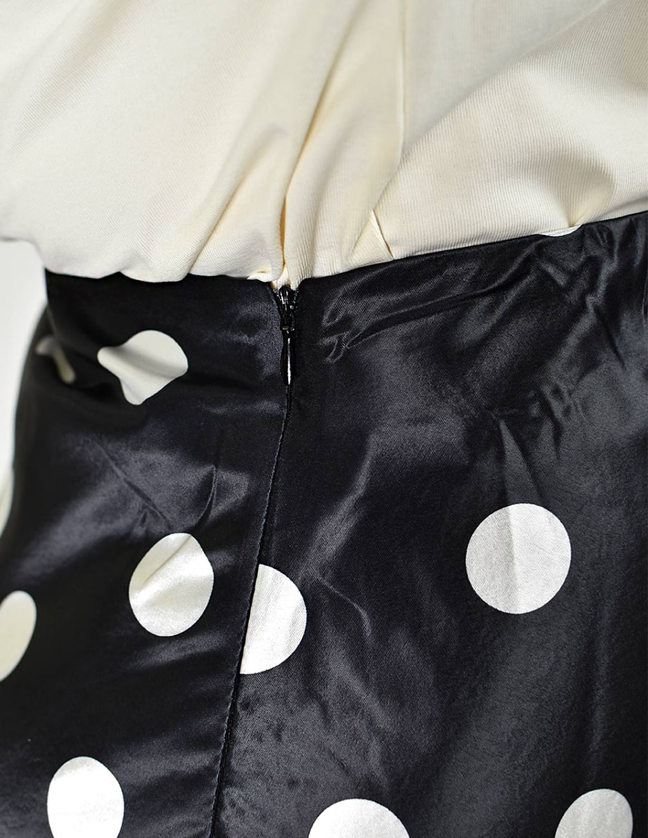 Falda/Falda short/Falda pantalón Midi de Poliéster a la (si aplica) Cintura alta 4