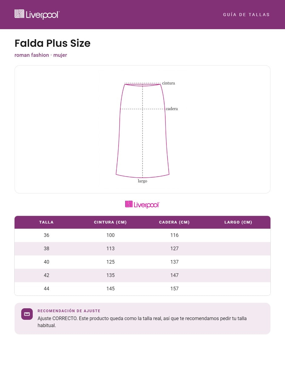 Falda/Falda short/Falda pantalón Midi de Poliéster a la (si aplica) Cintura alta 6
