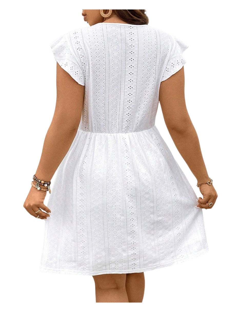 Vestido arriba rodilla casual para mujer 3