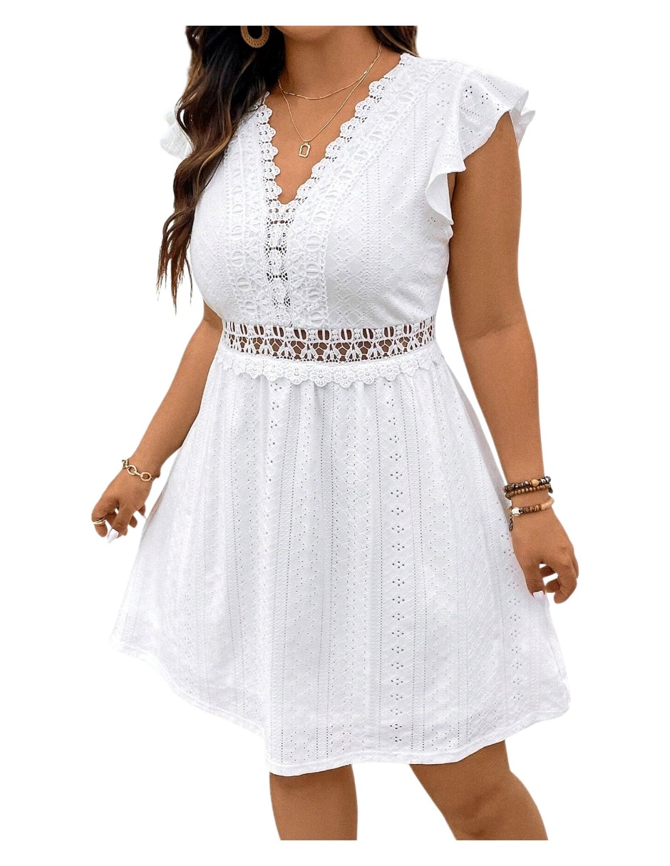 Vestido arriba rodilla casual para mujer 4