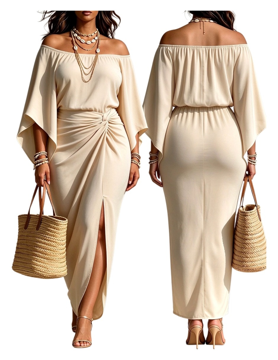 Vestido largo casual para mujer 5