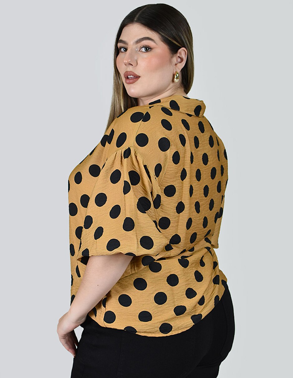 Blusa manga al codo para mujer 3