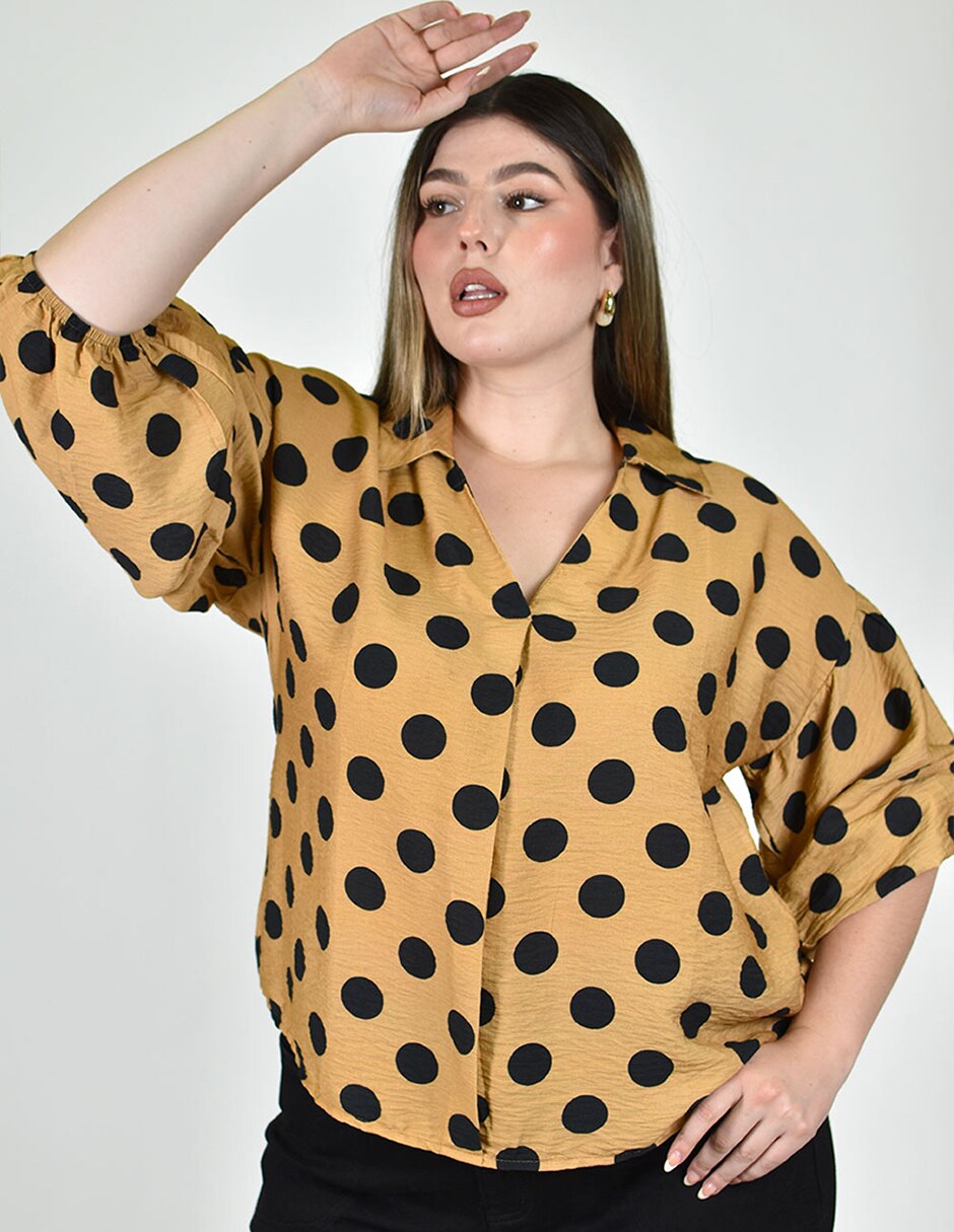 Blusa manga al codo para mujer 4