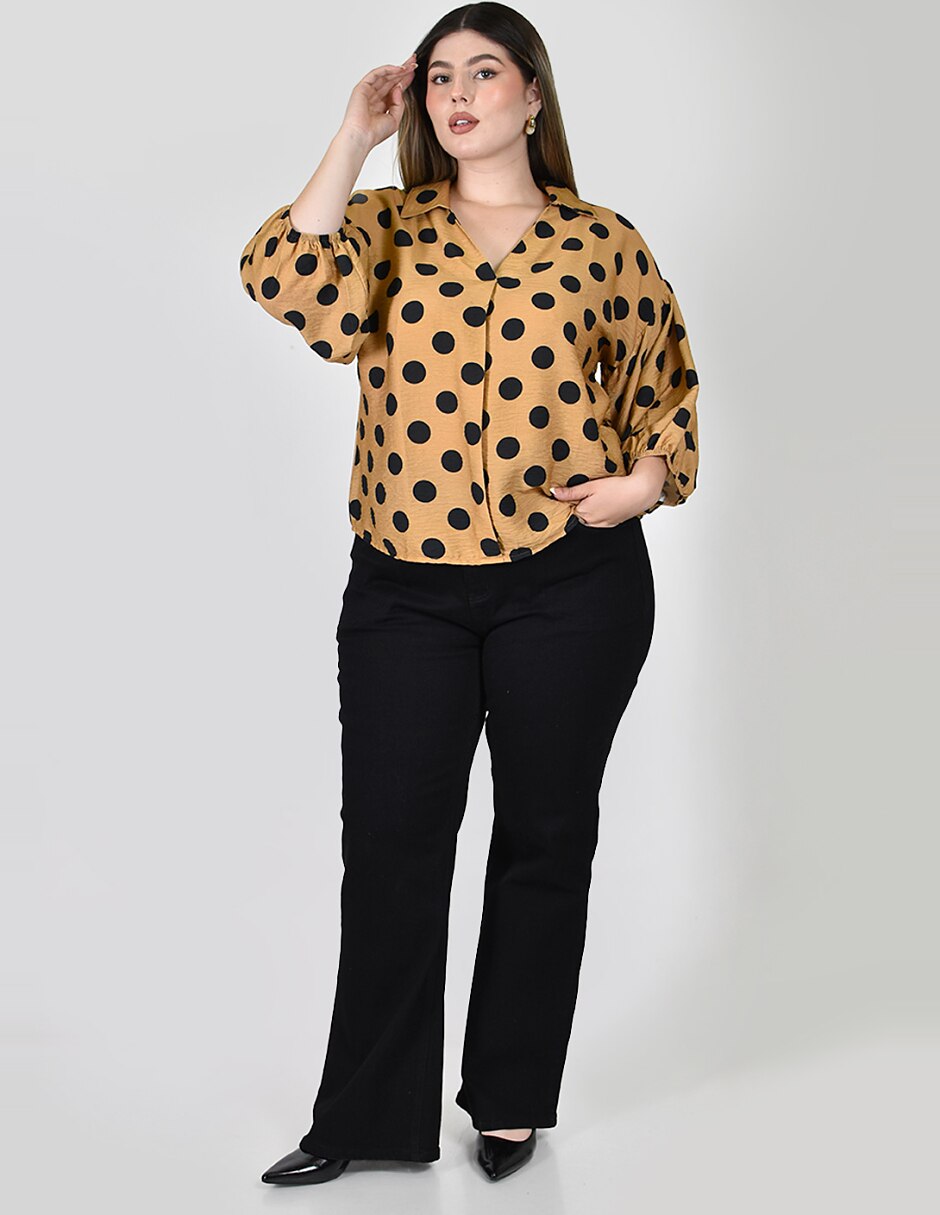 Blusa manga al codo para mujer 5