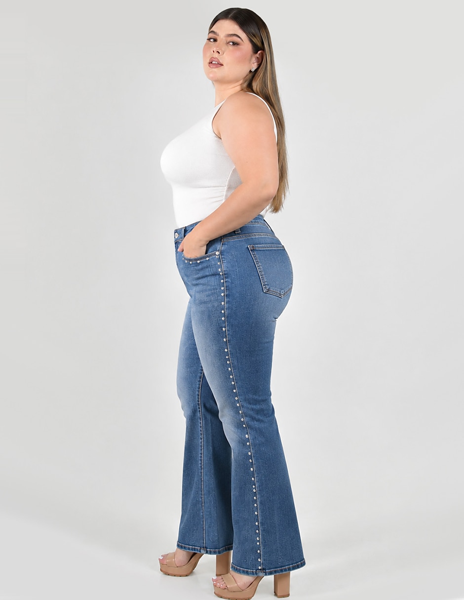 Jeans acampanado para mujer 2