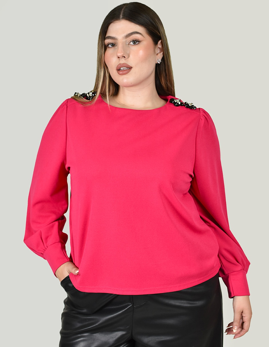 Blusa manga larga para mujer 4