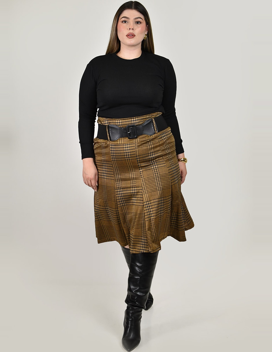 Falda midi