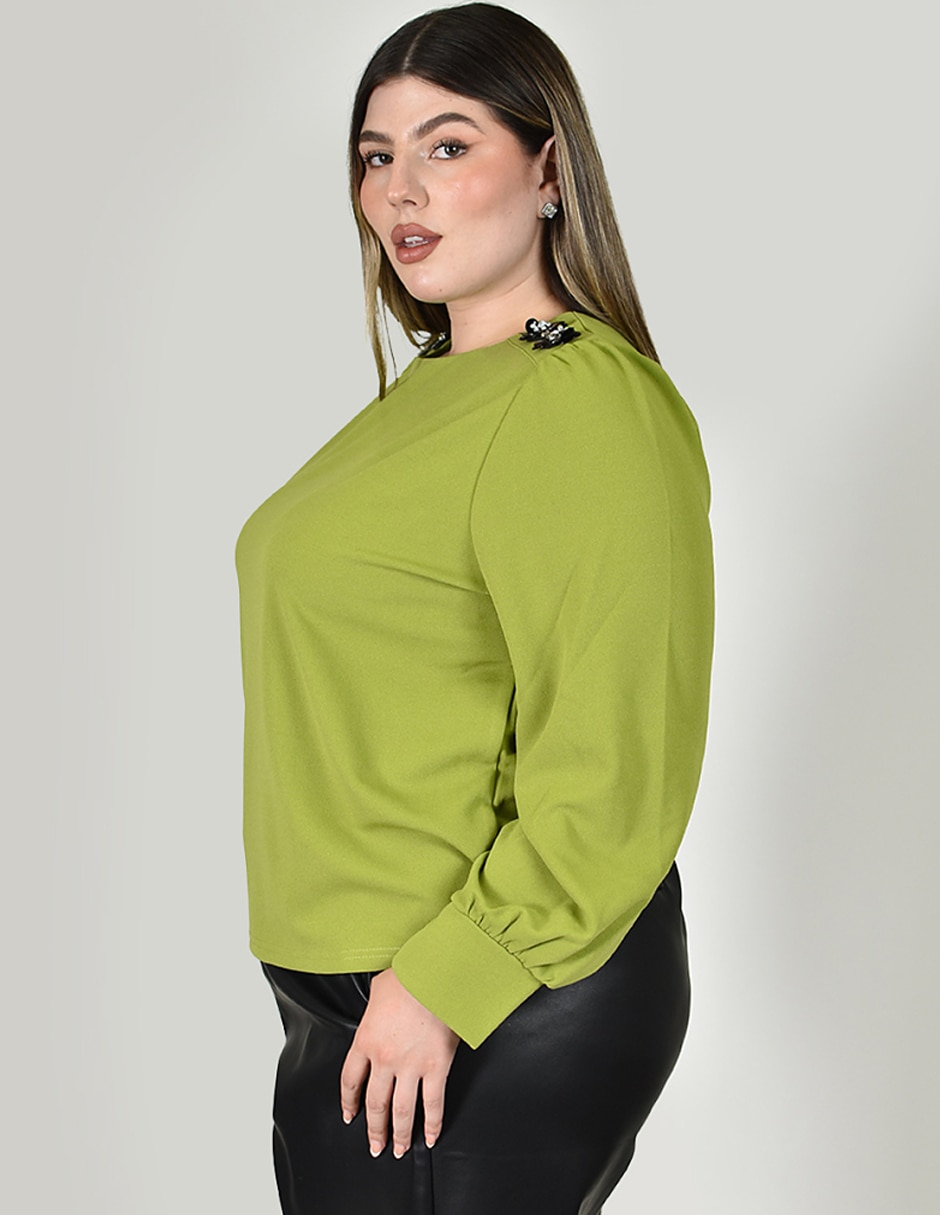 Blusa manga larga para mujer 2