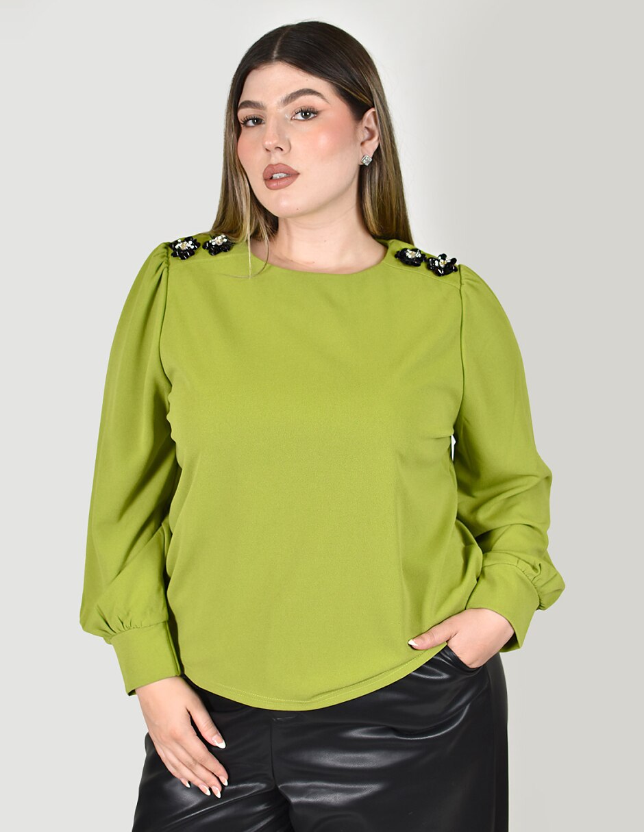 Blusa manga larga para mujer 5