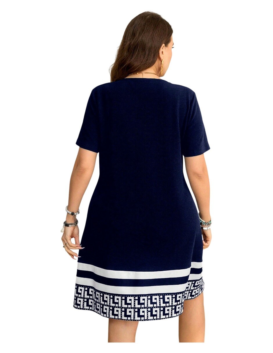 Vestido arriba rodilla casual para mujer 3