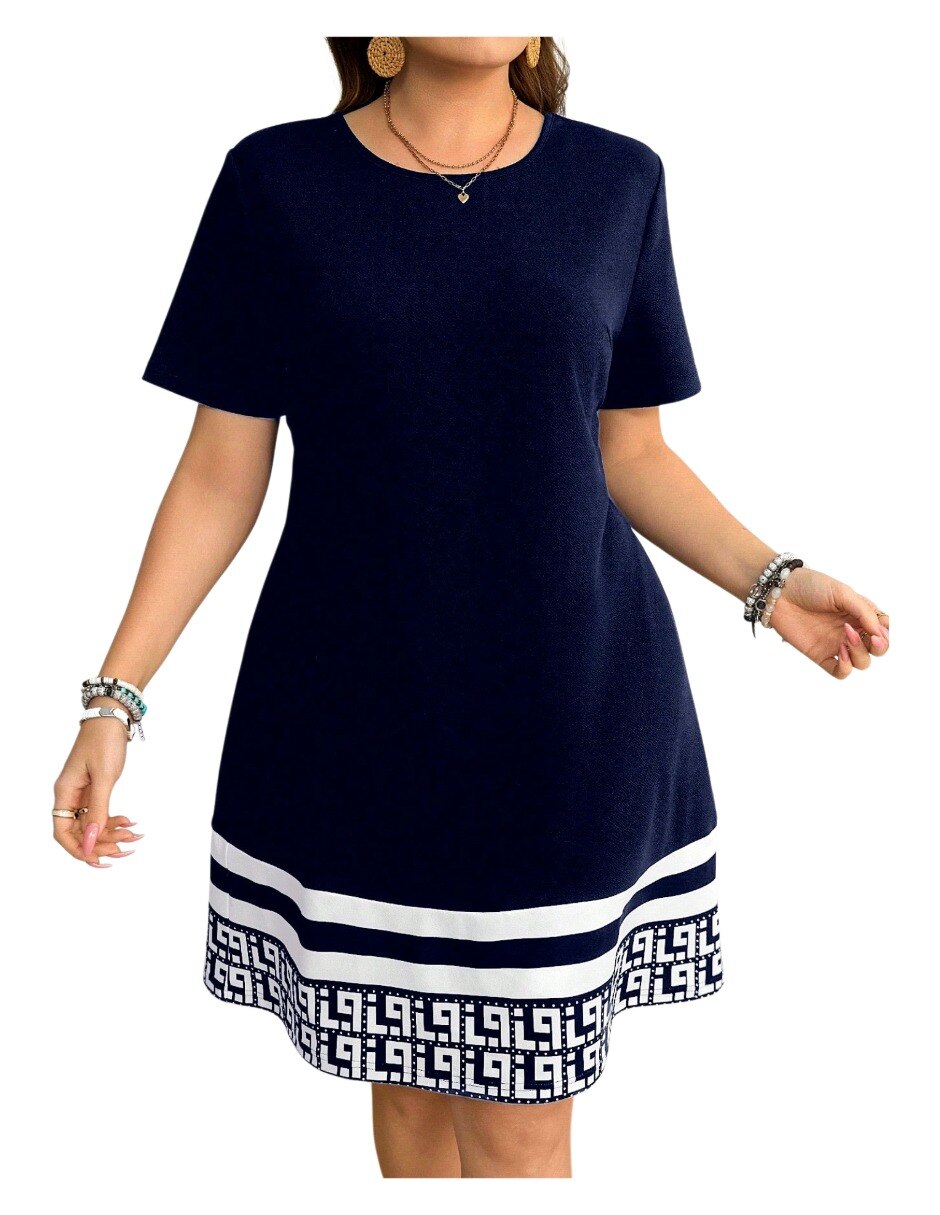 Vestido arriba rodilla casual para mujer 4