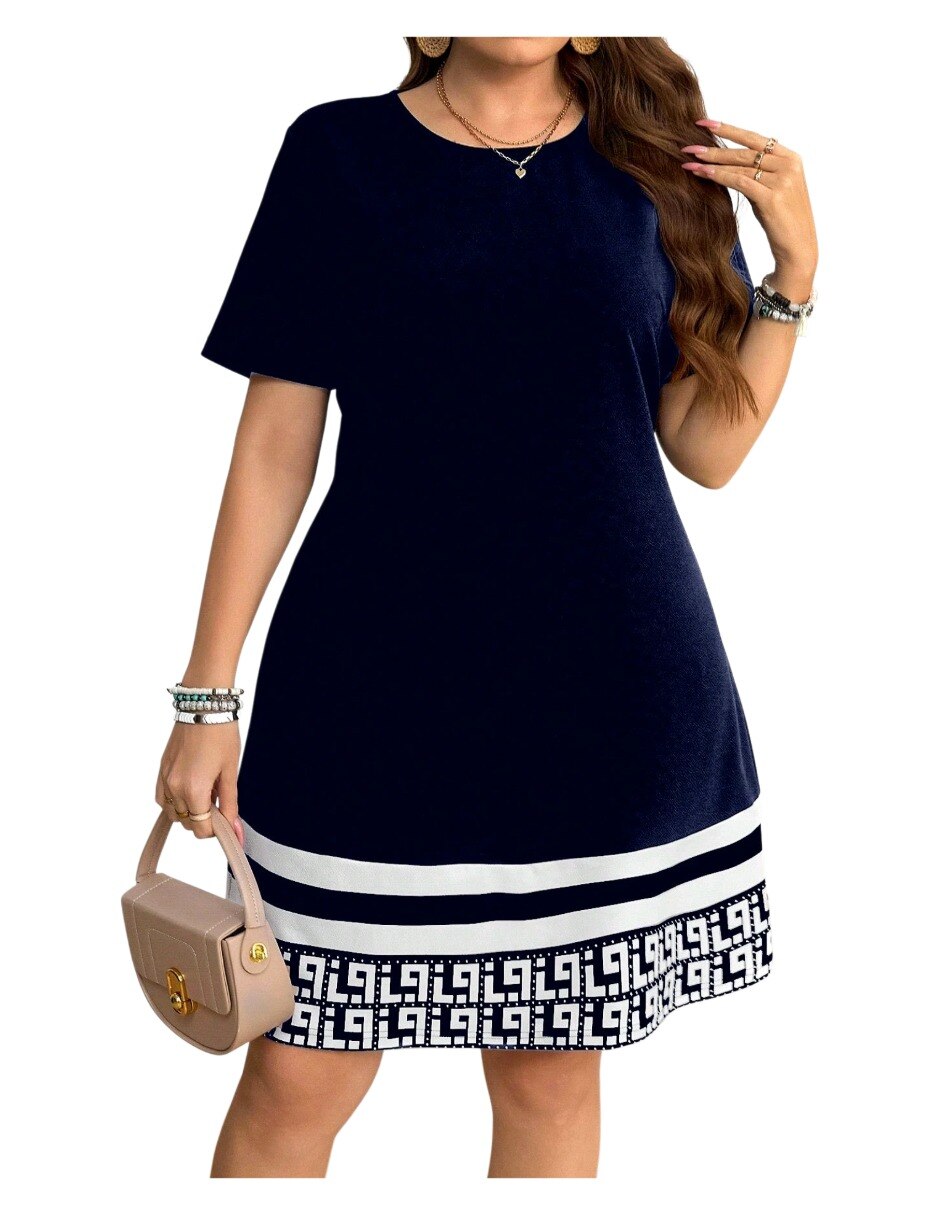 Vestido arriba rodilla casual para mujer 6